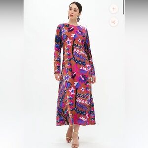 Oliphant long sleeve shift - Bukhara Toffee, small EUC